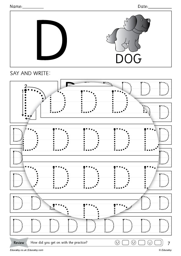 dot worksheets